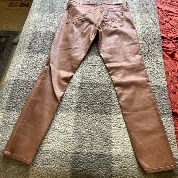AG The Legging Ankle Super Skinny Coated Pant Farra Mid-Rise